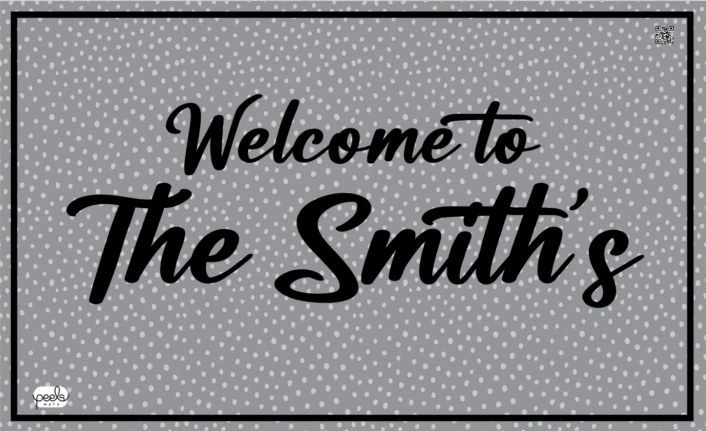 Decor, Custom Door mat, BLACK Base