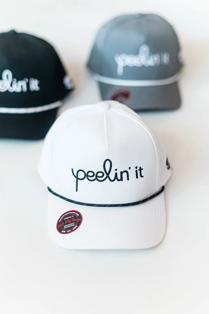 White Peelin' it Snapback
