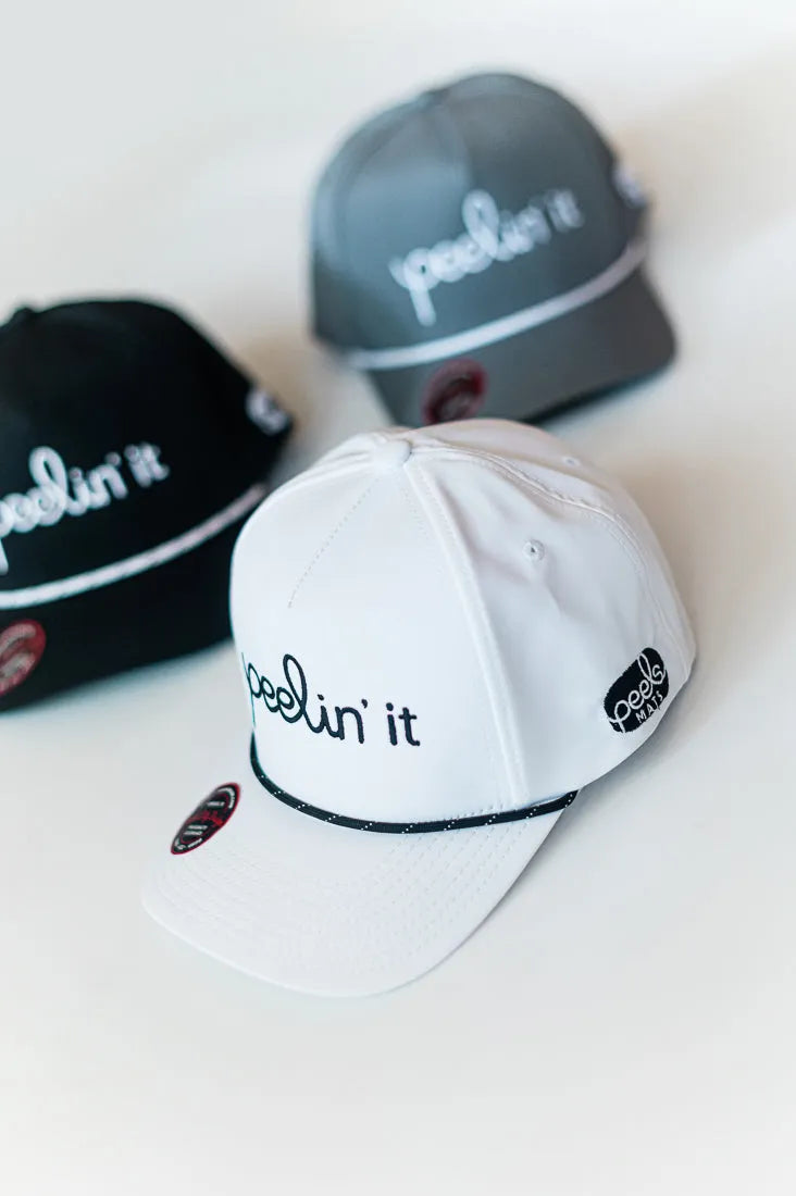 White Peelin' it Snapback