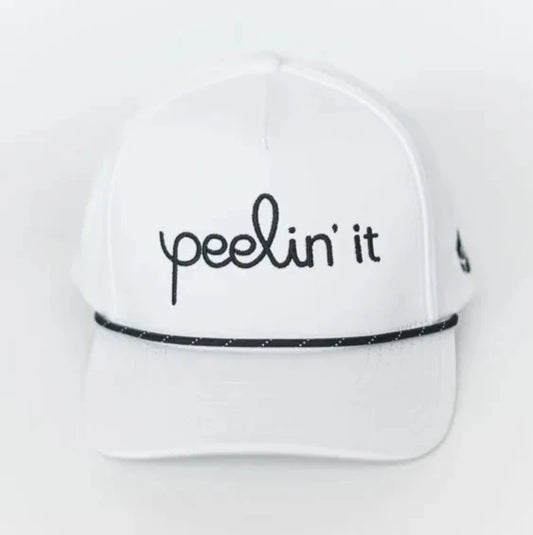 White Peelin' it Snapback