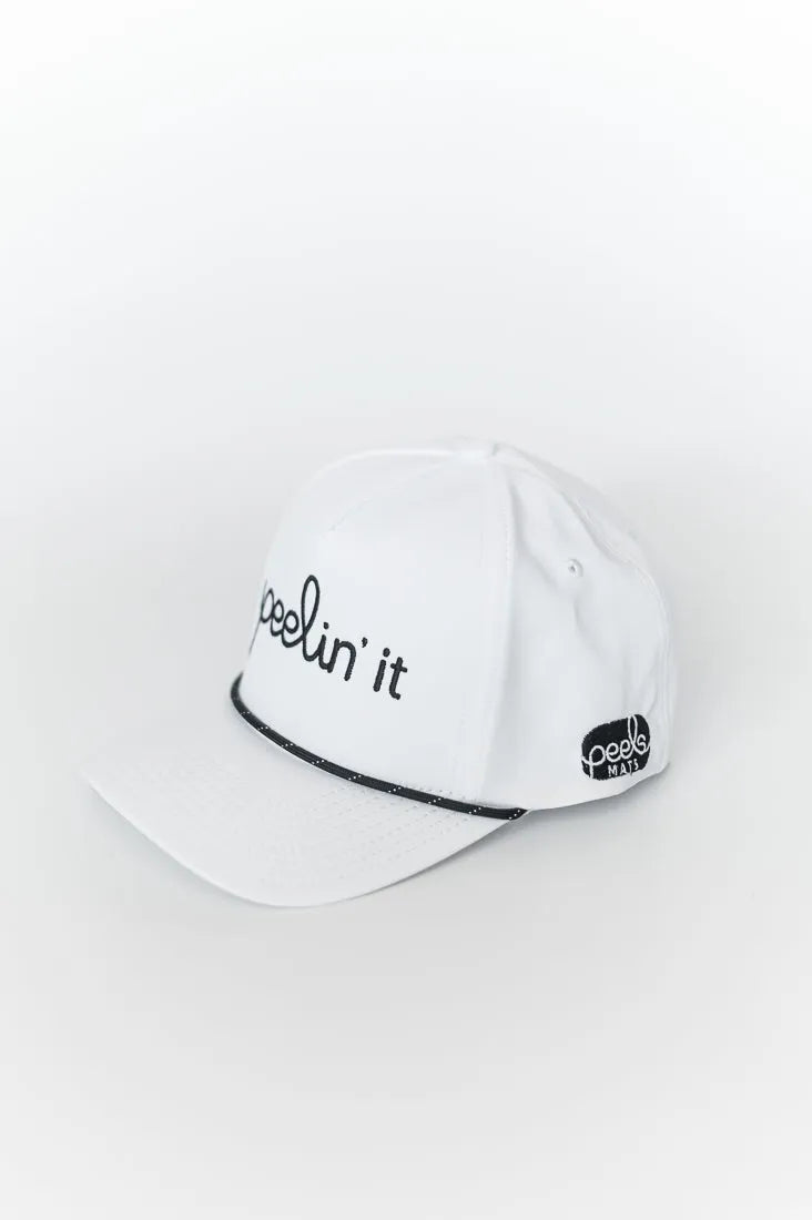 White Peelin' it Snapback