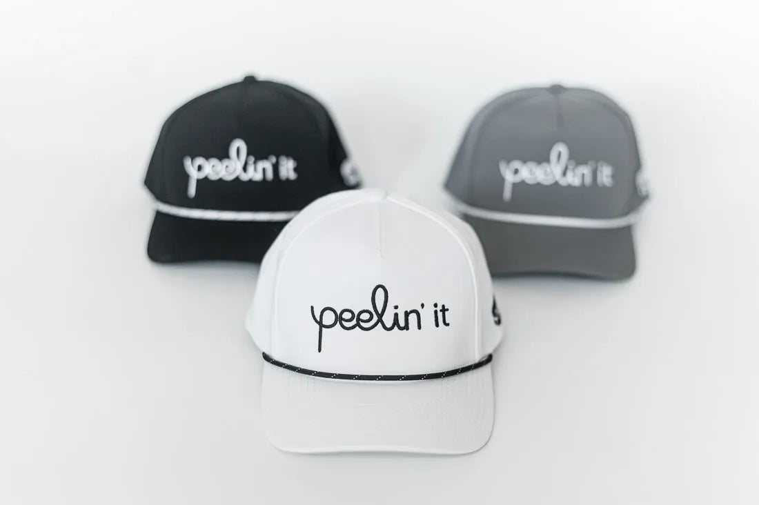 White Peelin' it Snapback