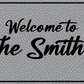 Decor, Custom Door mat, BLACK Base