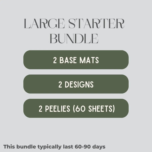 Door Mats, 2 mats, 2 designs, 2 peelies